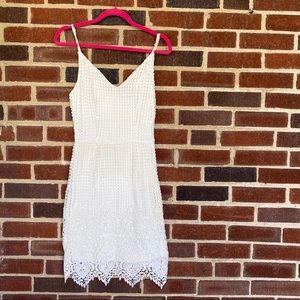 *Lulu’s* Cream Lace Dress